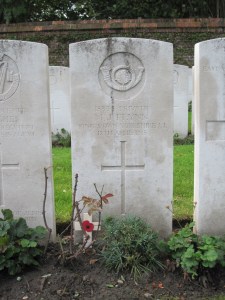 Grave of Pte Michael Flynn, 15338, 2nd Battalion The King's Own (Yorkshire Light Infantry), Poperinghe Old Military Cemetery