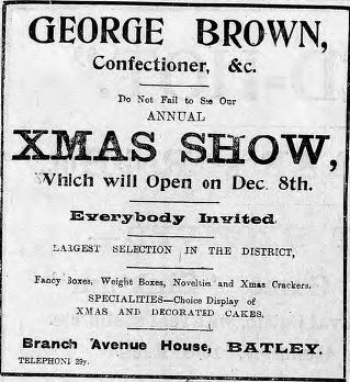 Brown confectioner 18 Dec 1915