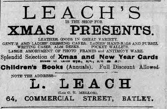 Leach's 18 Dec 1915